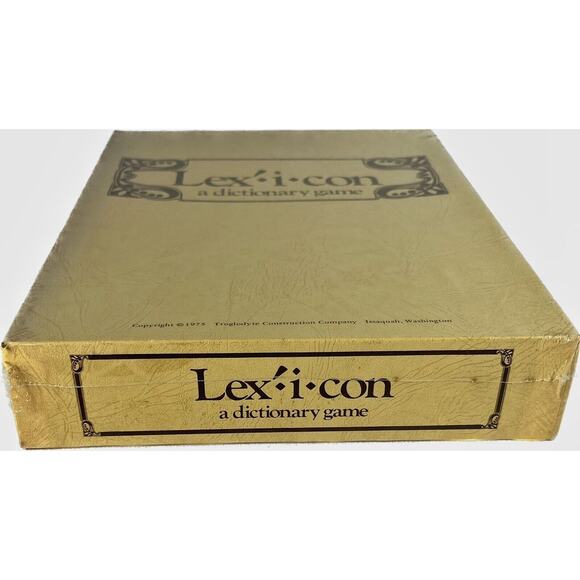 Vintage 1975 Lex-i-con Dictionary Game Sealed (Similar To Balderdash) Rare HTF - Picture 2 of 5